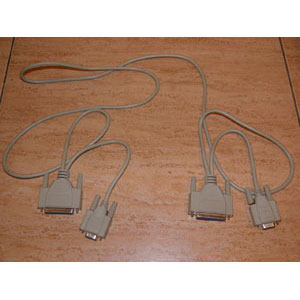 REGALO cable de conexion de datos para dos ordenadores a través de puertos serie o paralelo