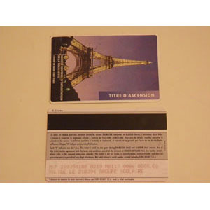 REGALO Tarjetas de pase a Eurodisney de 1994 en Paris y entrada a la torre eiffel 2