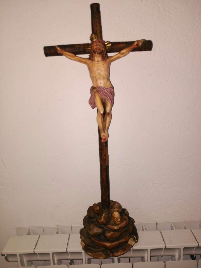 REGALO cristo antiguo con ojos de cristal REGALO cristo antiguo con ojos de cristal