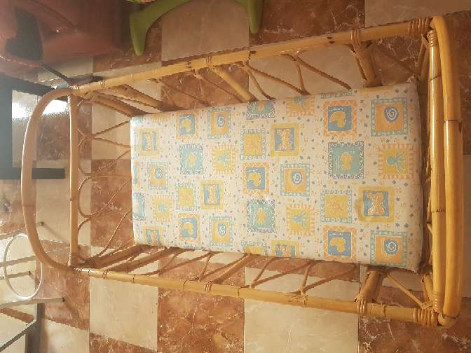 REGALO mini cuna de mimbre 
