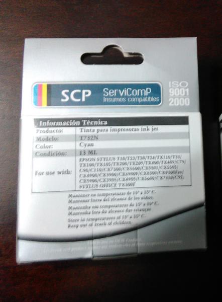 REGALO cartucho cyan T732N 2