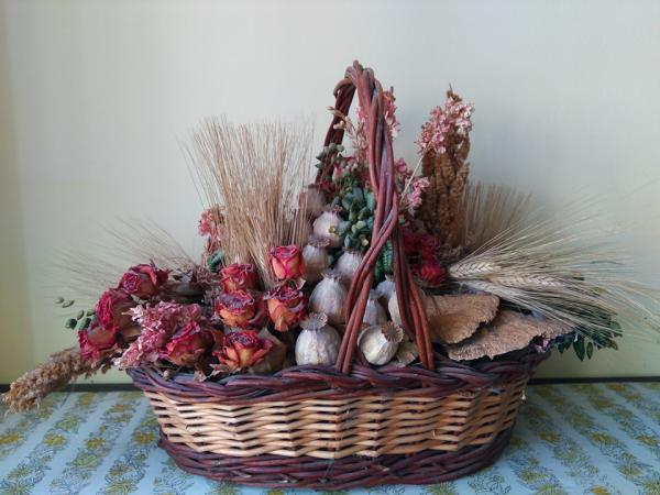 REGALO cesta de flores decorativas 1