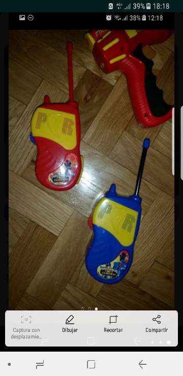 REGALO walkis power rangers