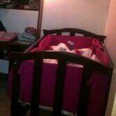 REGALO cuna dos cajones con una grieta en un paral 3