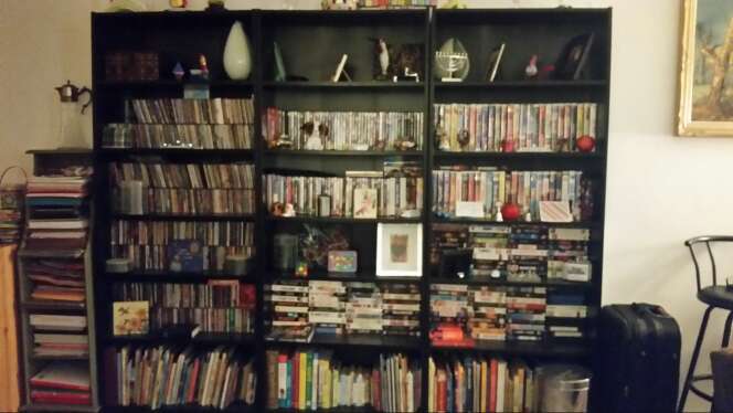 REGALO Black bookcase REGALO Black bookcase