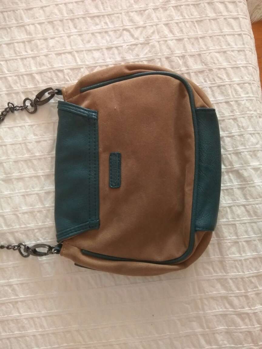 REGALO Bolso marrn y azul 2
