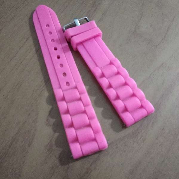 REGALO broches fieltro y correa para reloj de silicona rosa 2