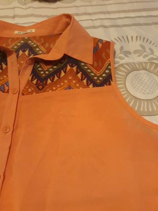 REGALO Camisa transparente color salmn  3