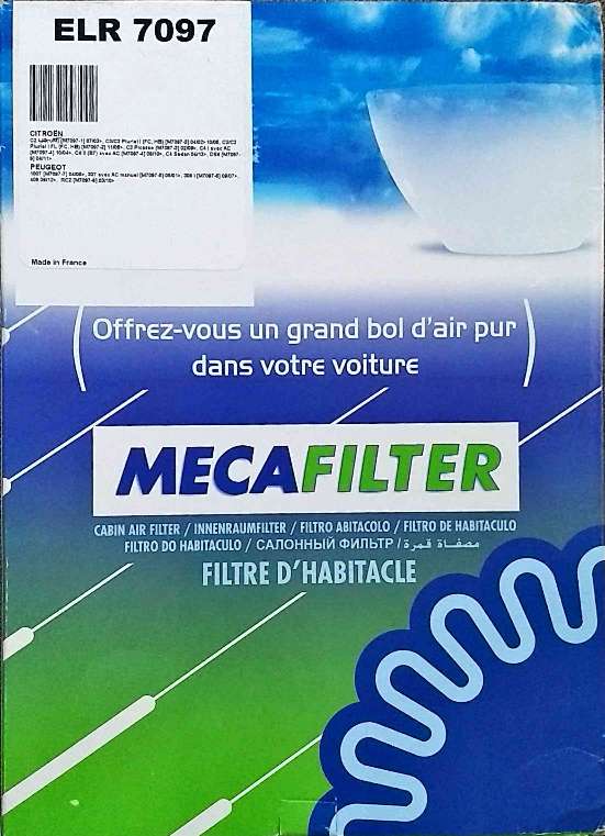 REGALO Filtro habitculo Mecafilter ELR 7097