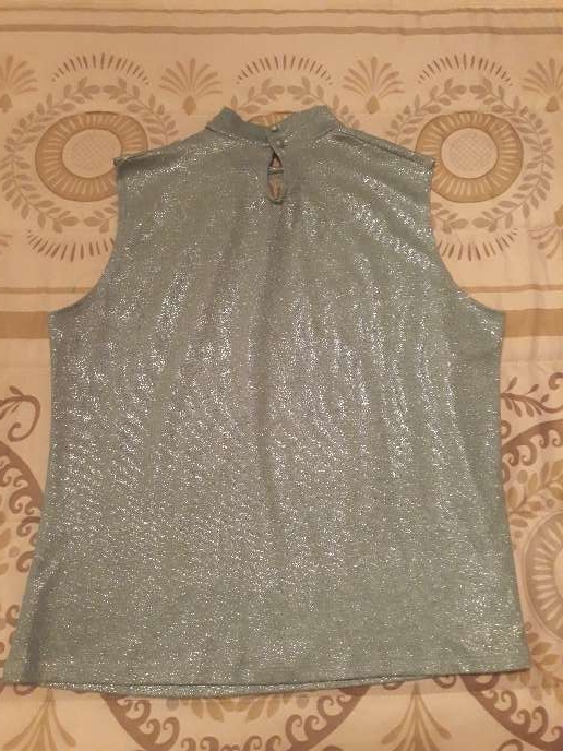 REGALO Top celeste brillante M REGALO Top celeste brillante M
