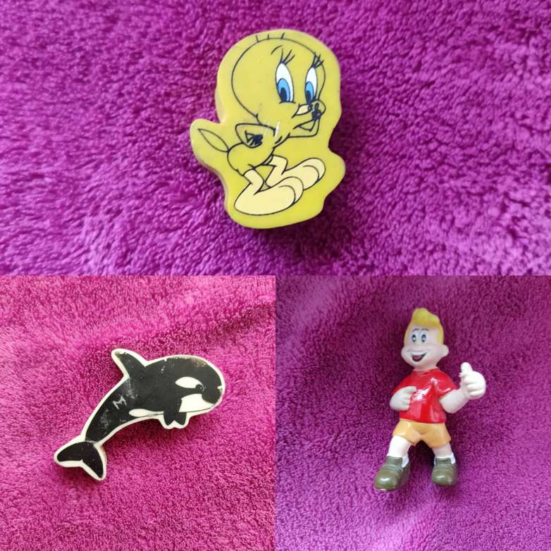 REGALO Gomas de borrar y adornos 2