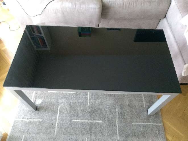 REGALO Mesa de centro cristal negro 2