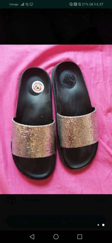 REGALO Chanclas plata T. 41 1