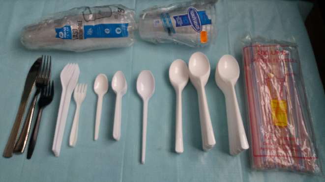 REGALO Cubiertos plástico, vasos y bandejas REGALO Cubiertos plástico, vasos y bandejas