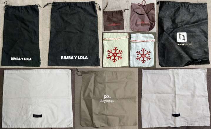 REGALO Fundas de tela para bolsos/zapatos/monederos/etc... REGALO Fundas de tela para bolsos/zapatos/monederos/etc...