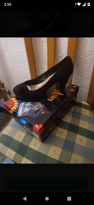 REGALO zapatos negros terciopelo  1