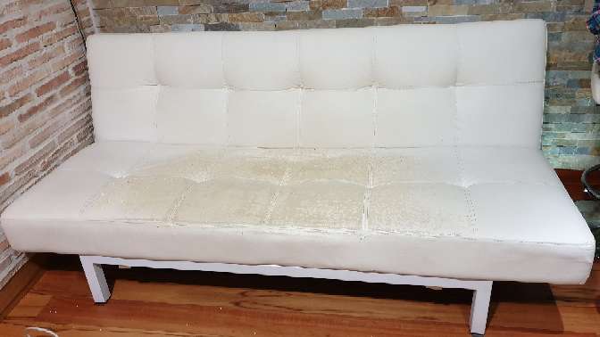 REGALO Sofá cama clic-clac blanco, polipiel REGALO Sofá cama clic-clac blanco, polipiel