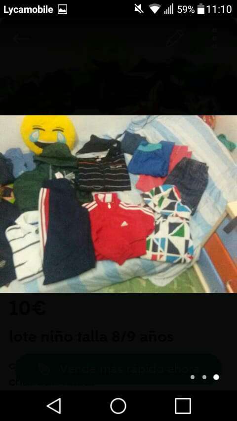 REGALO ropa nio talla 8/10 aos 2