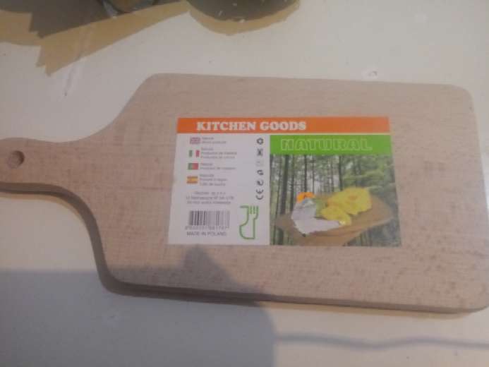 REGALO tabla para cortar de madera 