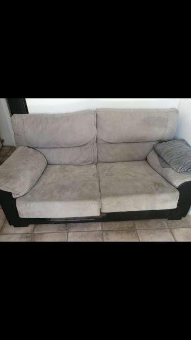 REGALO Sof gris. Dos plazas
