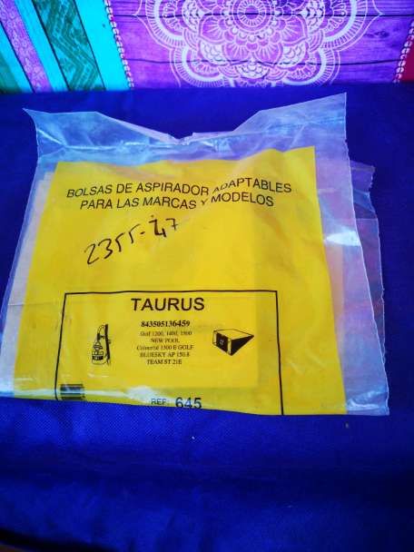 REGALO Bolsa para aspiradora taurus REGALO Bolsa para aspiradora taurus