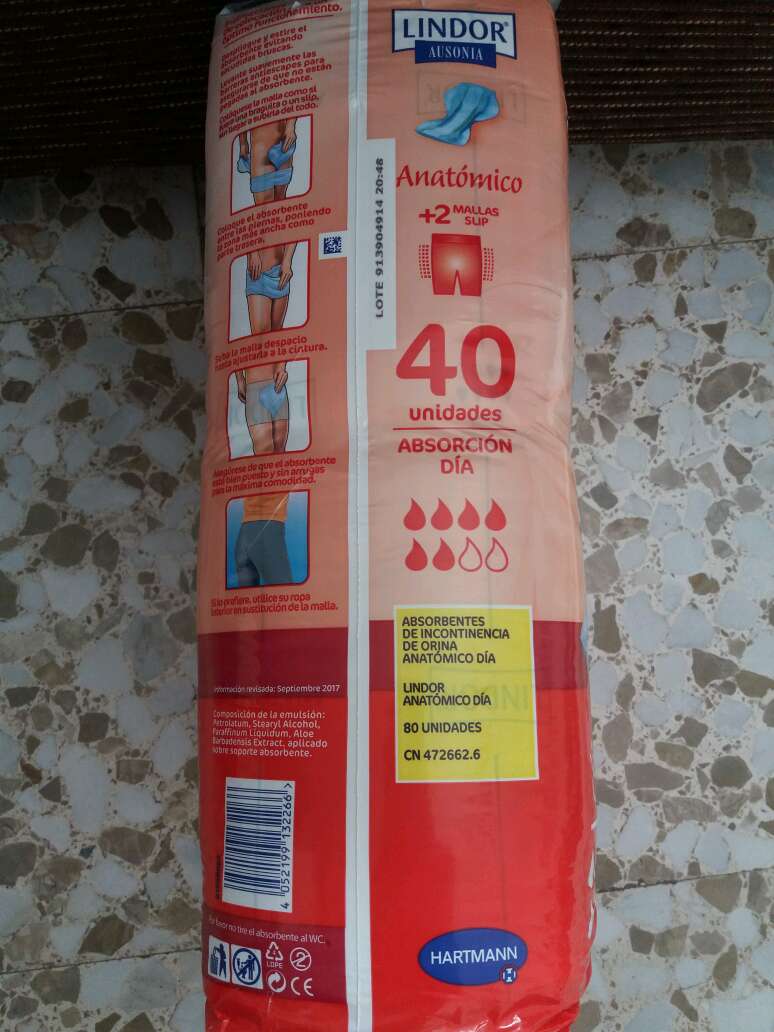 REGALO Ausonia Lindor incontinencia