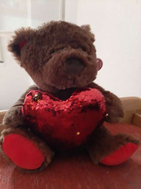REGALO Osito marrn con corazn 