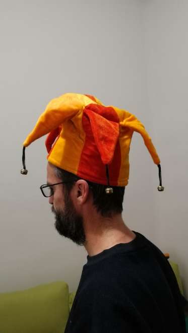 REGALO Gorro disfraz juglar harlequin  2