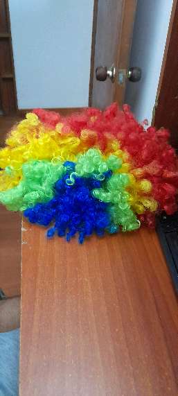 REGALO peluca de payaso 