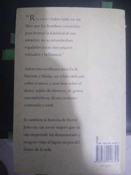 REGALO Libro: Seda de Alessandro Baricco 2