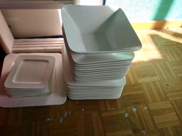 REGALO vajilla blanca de el corte ingls