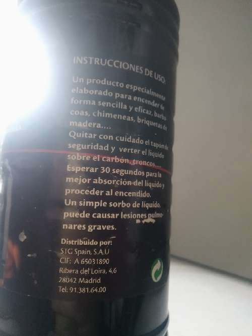 REGALO liquido encender fuego 2