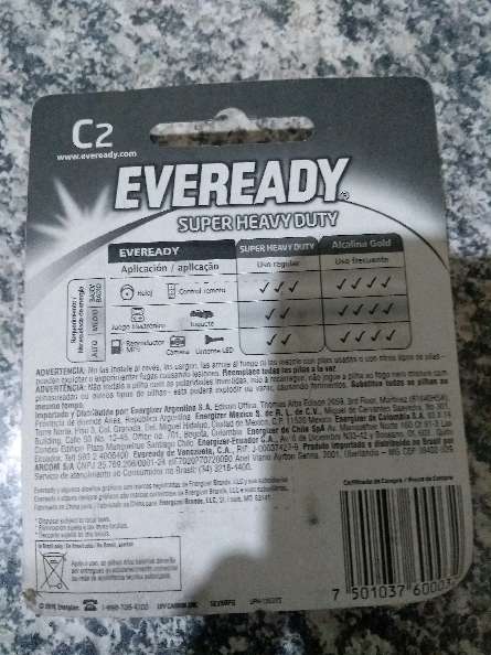 REGALO batera eveready 2