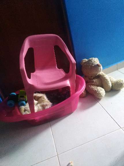 REGALO silla tina peluche 