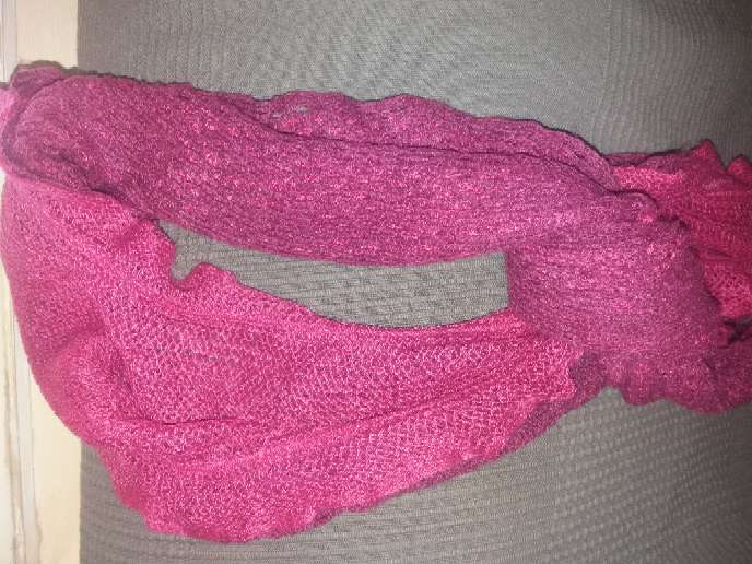 REGALO Bufanda rosa y fucsia  2