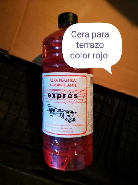 REGALO Cera para terrazo rojo 1