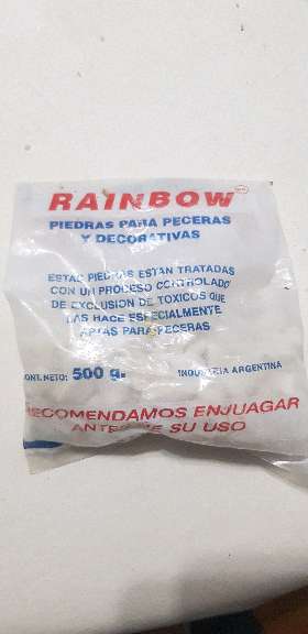 REGALO pecera circular, piedras y adornos 2