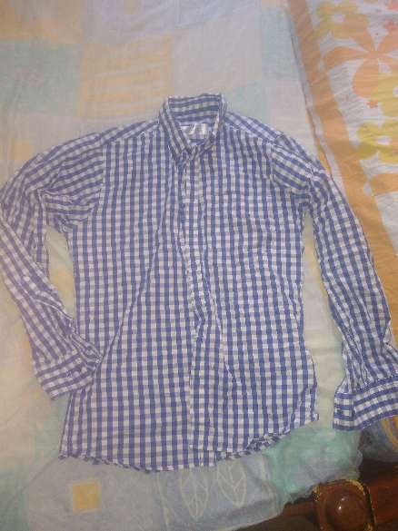 REGALO Camisa Azul Mangas Larga Hombre 