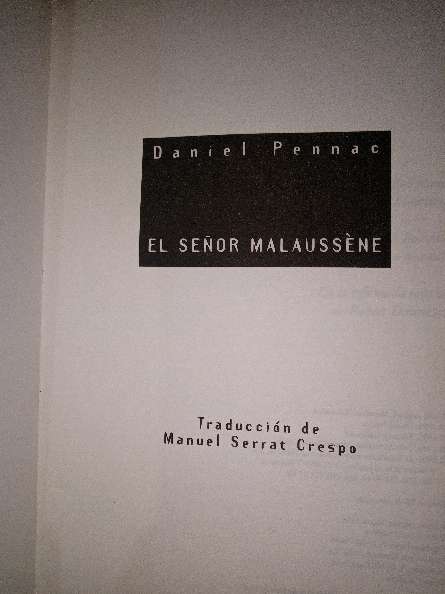 REGALO Libro: El seor Malaussene  3