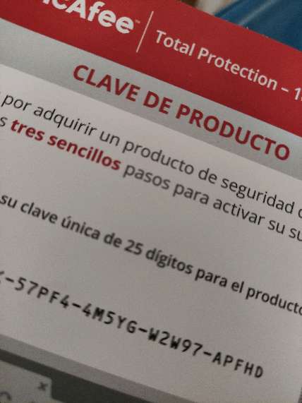 REGALO Licencia McAfee original ( 1 ao )  4