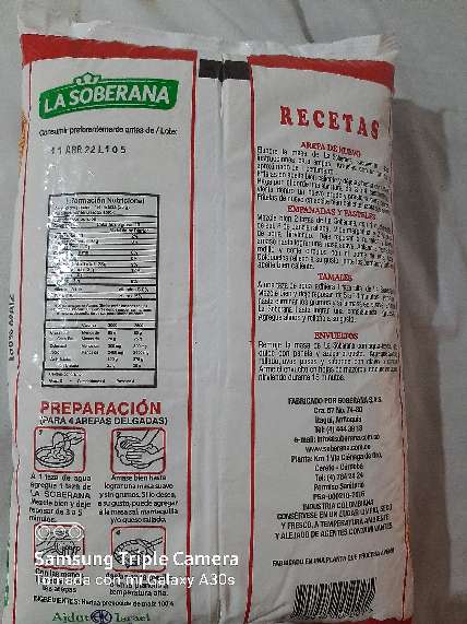 REGALO para el que la necesite la soberana 100% maiz  2