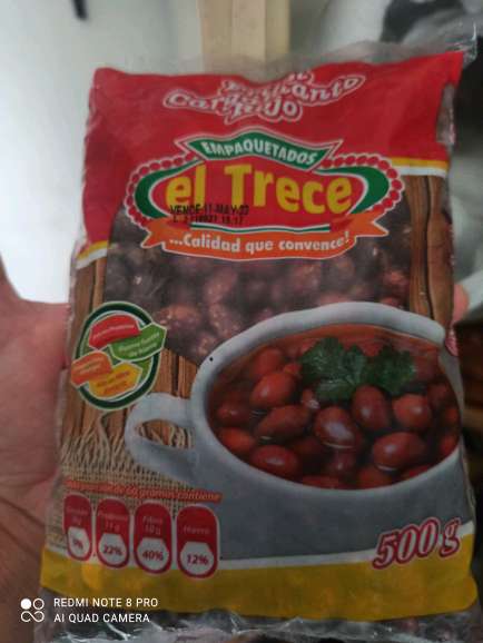 REGALO dos frijoles rojos de una libra cada una y dos lentejas 