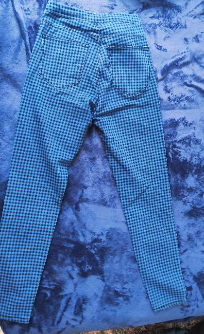 REGALO Pantaln azul de cuadros  2