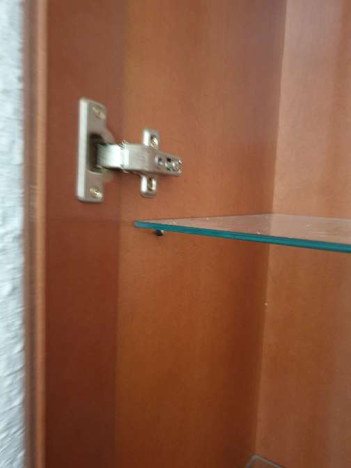 REGALO Vitrina con luz y 3 estantes de cristal 3