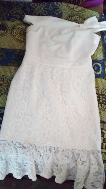 REGALO vestido blanco y negro talla L 4