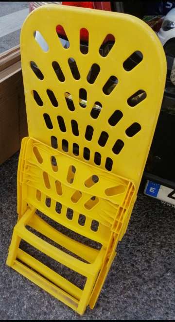 REGALO Silla playera amarillaPlegable 2