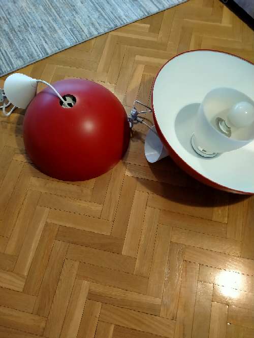 REGALO Conjunto de lámparas de techo color rojo REGALO Conjunto de lámparas de techo color rojo