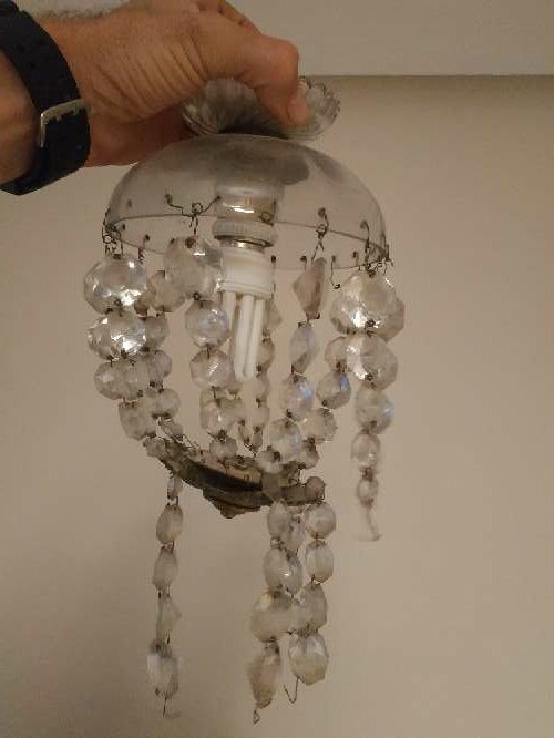 REGALO lampara antigua de cristales 1
