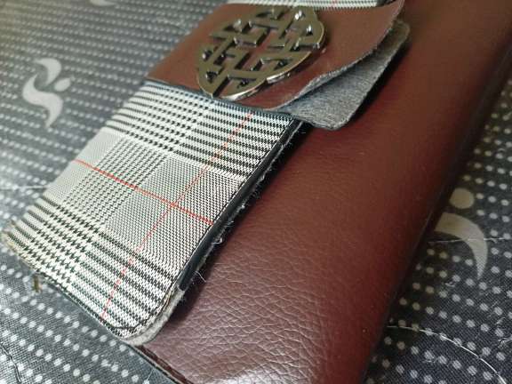 REGALO cartera cuerina marrn  2