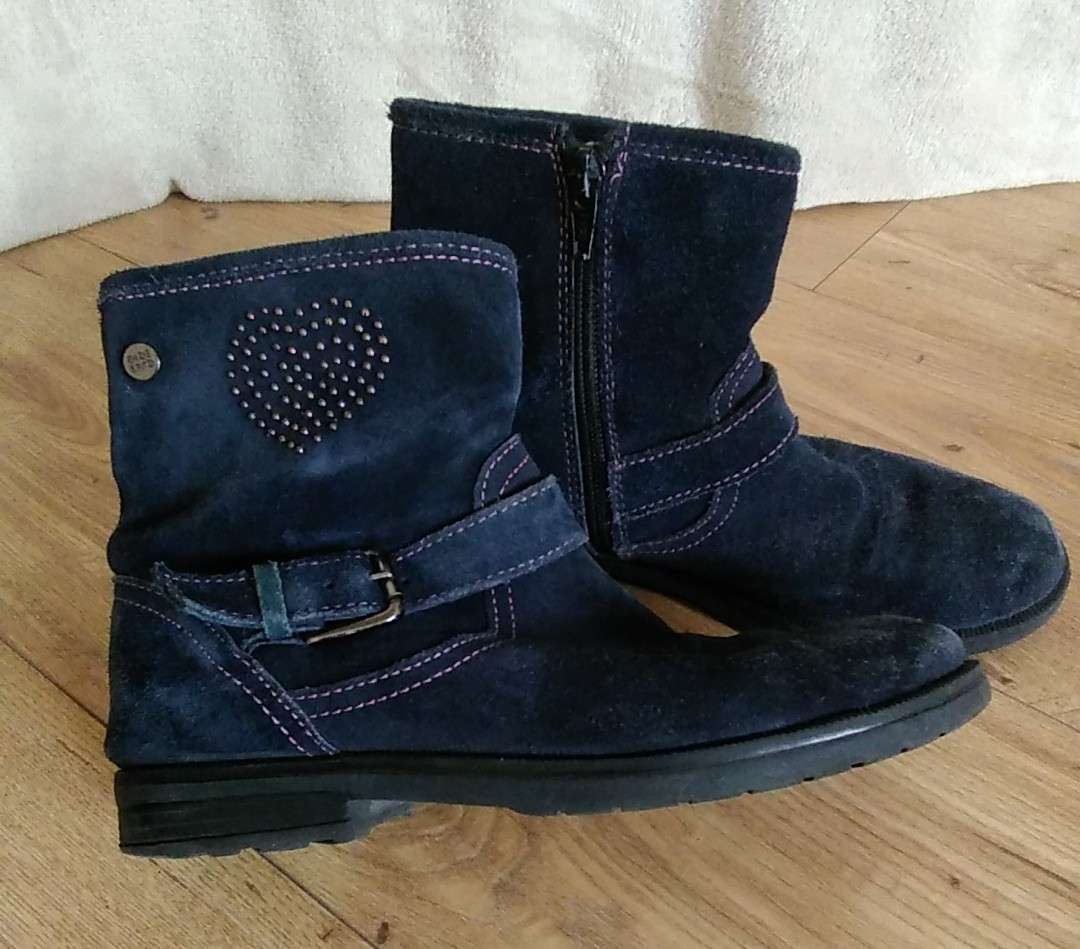 REGALO botines nia azules nmero 35